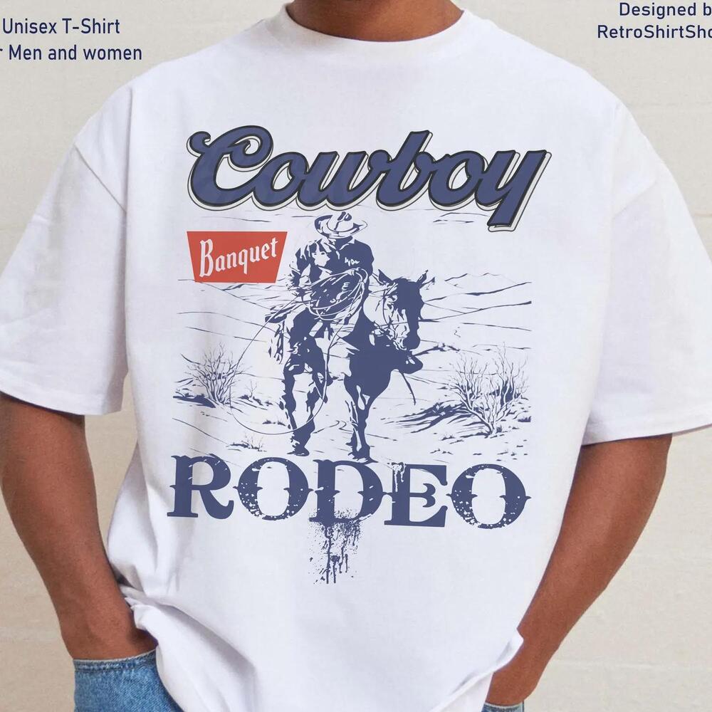 Cowboy Rodeo Shirt, Cowboy Banquet T-Shirt, Wild West Tee, Western Shirts